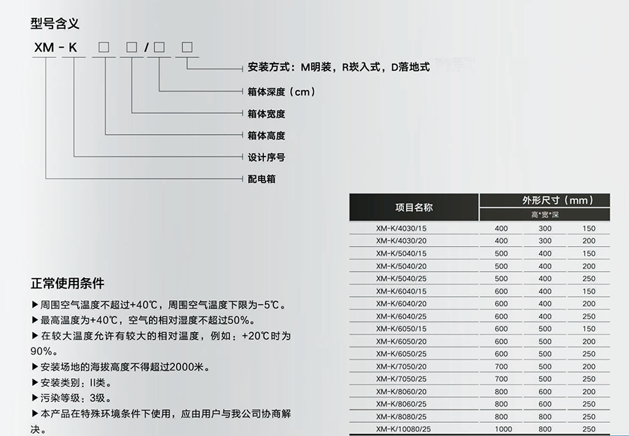 XM-K通用型挂墙防护箱(图2)